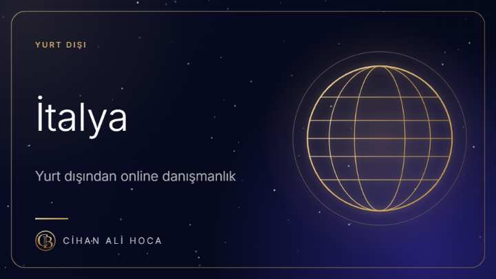 İtalya'daki Türklere Online Metafizik Uzmanı Desteği