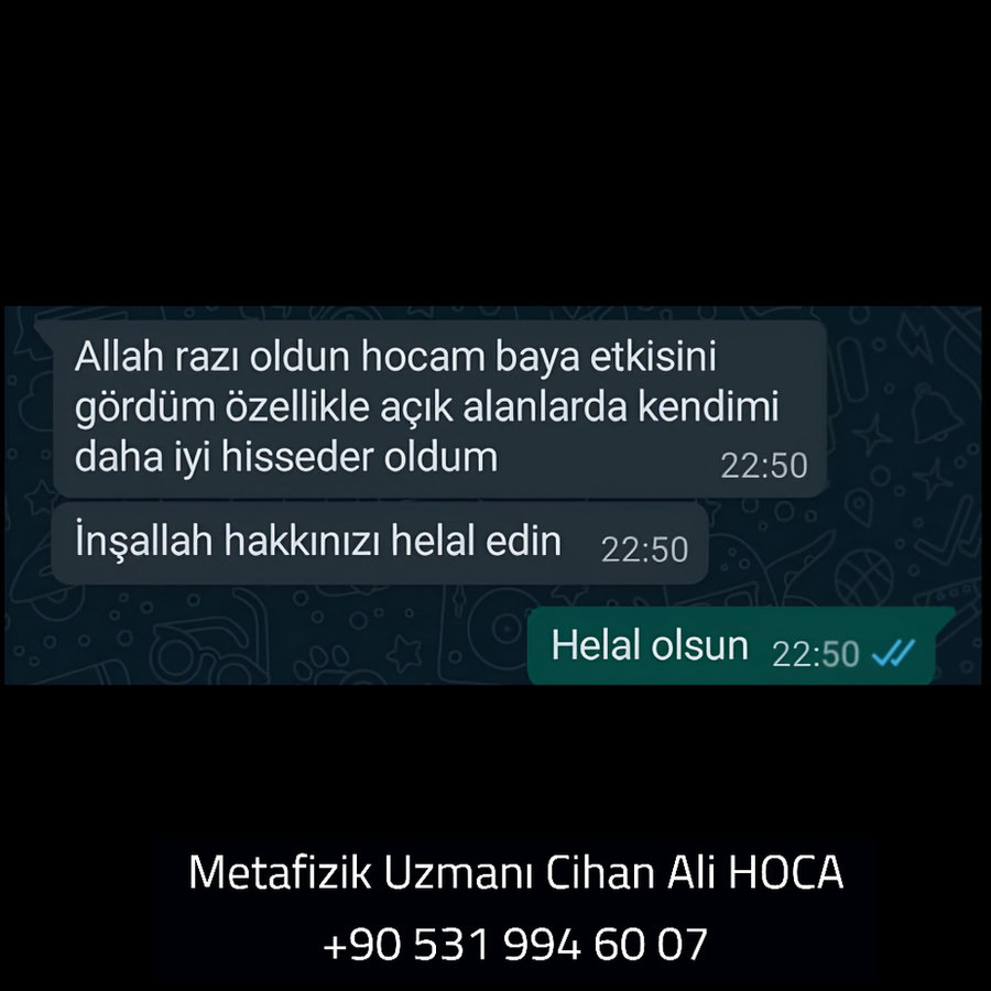 Danışan memnuniyeti – WhatsApp teşekkür mesajı ekran görüntüsü 10